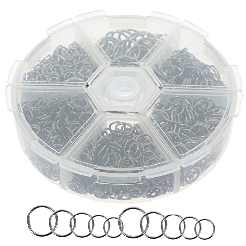 Gogogmee Schachtel Offene Sprungringe Metall für Halskette und Armband Langlebige Biegeringe für Kreative Bastelprojekte von Gogogmee