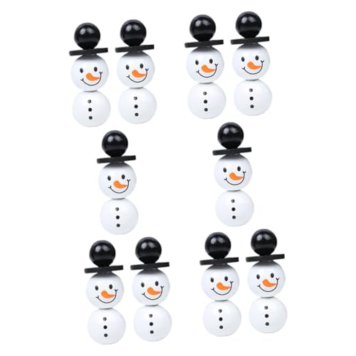 Gogogmee Schneemann Holzperlen Große Loch Perlen für Armband Schmuck DIY Winter Deko Weihnachtsdeko Basteln Zubehör Gogogmee Schneemann Holzperlen Große Loch Perlen für Armband Schmuck DIY Winter Deko Weihnachtsdeko Basteln Zubehör von Gogogmee