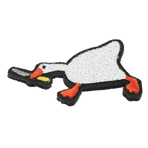 Gogogmee Schöne Gans Bestickter Patch für Kleidung Gänseförmige Aufnäher zum Aufbügeln zum Dekorieren von Hosen und Rucksäcken Langlebig und Praktisch für Erwachsene Gogogmee Schöne Gans Bestickter Patch für Kleidung Gänseförmige Aufnäher zum Aufbügeln zum Dekorieren von Hosen und Rucksäcken Langlebig und Praktisch für Erwachsene von Gogogmee