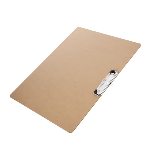 Gogogmee Schreibbrett Klemmbrett mit Verstellbarem Metallclip Robust Leicht Tragbar für Büro Hotel Dokumentenhalter Querformat Schreibunterlage für Akten und Zeichnungen von Gogogmee