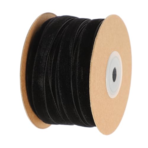 Gogogmee Schwarzes Samt Geschenkband Stoffband Yards für DIY Basteln Schleifen Haaraccessoires Geschenkverpackung und Dekoration Robustes Material Einfach zu Schneiden und Vielseitig von Gogogmee
