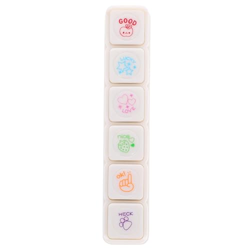 Gogogmee Selbstfärbende Cartoon Stempel für Journal Scrapbooking Kleine Plastik Motivstempel Basteln DIY Kunstwerke Einfache Handhabung Leicht Tragbar Verschiedene Muster Gogogmee Selbstfärbende Cartoon Stempel für Journal Scrapbooking Kleine Plastik Motivstempel Basteln DIY Kunstwerke Einfache Handhabung Leicht Tragbar Verschiedene Muster von Gogogmee