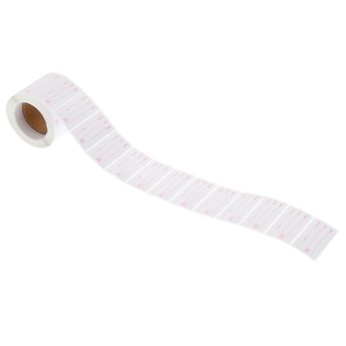 Gogogmee Selbstklebende Food Classified Label Aufkleber Ablösbare Rückstandsfreie Lebensmitteletiketten für Küchenbehälter mit Beschreibbaren Datumsetiketten Rote Food Marked Sticker von Gogogmee