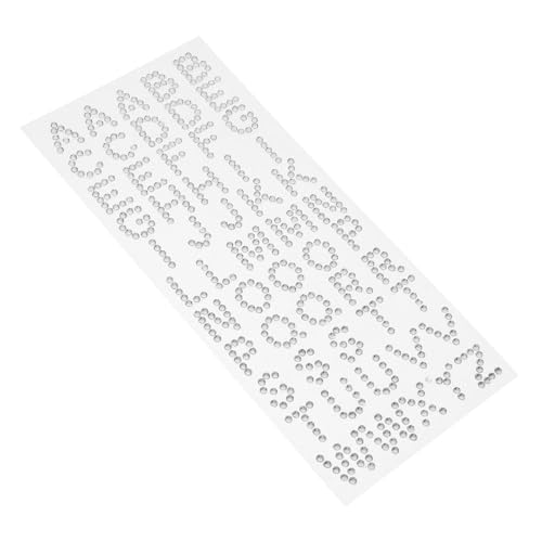 Gogogmee Selbstklebende Glitzer Buchstabenaufkleber Diamant Alphabet Sticker für Abschlusskappen DIY Basteln Scrapbooks Karten Weiß Diamant Steine Gogogmee Selbstklebende Glitzer Buchstabenaufkleber Diamant Alphabet Sticker für Abschlusskappen DIY Basteln Scrapbooks Karten Weiß Diamant Steine von Gogogmee