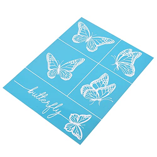 Gogogmee Selbstklebende Seiden Siebdruckschablone Wiederverwendbar Waschbar für DIY Projekte und Schmetterlings Design Anwendungsanleitung Langlebig von Gogogmee