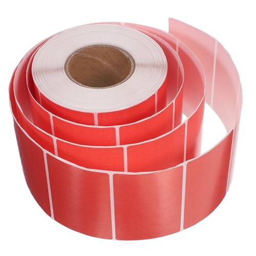 Gogogmee Selbstklebende Thermotransfer Etiketten Rot Wasserfest Ölresistent Antifriktion Blanko Aufkleber für Büro Küche Milchtee Laden ohne Farbband Beschriftbar Gogogmee Selbstklebende Thermotransfer Etiketten Rot Wasserfest Ölresistent Antifriktion Blanko Aufkleber für Büro Küche Milchtee Laden ohne Farbband Beschriftbar von Gogogmee