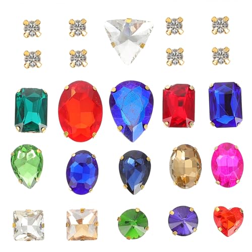Gogogmee Sewing Claw Rhinestones Kristall Strasssteine zum Aufnähen für DIY Schmuck Kleidung Hochzeit Party Dekoration Langlebig Kratzfest Geschenkidee Gogogmee Sewing Claw Rhinestones Kristall Strasssteine zum Aufnähen für DIY Schmuck Kleidung Hochzeit Party Dekoration Langlebig Kratzfest Geschenkidee von Gogogmee