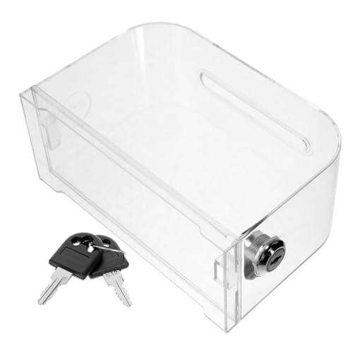 Gogogmee Sicheres Acrylgehäuse Transparente Abstimmungsbox mit Schloss für Fachleute für Meetings und Messen von Gogogmee