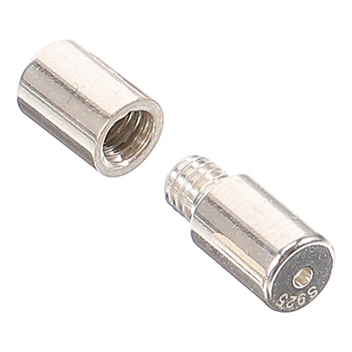 Gogogmee Silber Schraubverschluss für Schmuck DIY Kleiner Runder Perlenverschluss mit Goldbeschichtung Geeignet als Armband und Halskettenverschluss Leichter Metallverschluss für Gogogmee Silber Schraubverschluss für Schmuck DIY Kleiner Runder Perlenverschluss mit Goldbeschichtung Geeignet als Armband und Halskettenverschluss Leichter Metallverschluss für von Gogogmee