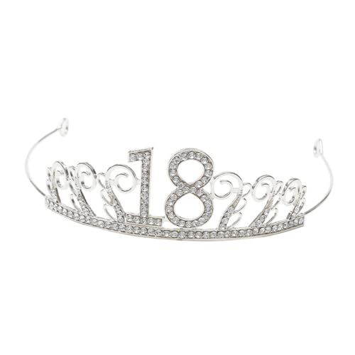 Gogogmee Silberne Kuchen Dekoration Zahl Strass Tiara Cake Topper für Geburtstagsfeier Hochzeit Party Zubehör Gogogmee Silberne Kuchen Dekoration Zahl Strass Tiara Cake Topper für Geburtstagsfeier Hochzeit Party Zubehör von Gogogmee