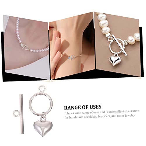 Gogogmee Silberner DIY Schmuckverschluss Langlebiger Ot armbandverschluss Einfach zu Bedienen für Armband Halskette Handgefertigten Schmuck Vielseitiges Zubehör für Schmuckherstellung von Gogogmee