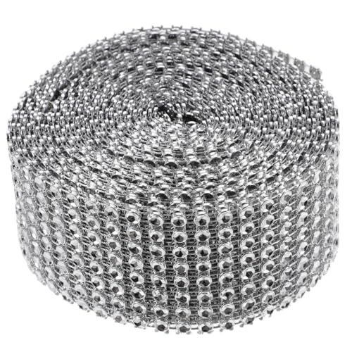 Gogogmee Silbernes Netz strassband Breit Dekoratives Kristall rhinestone Band für DIY Bastelarbeiten Hochzeitstorten Kleidung Taschen Langlebiges Schmuckband Gogogmee Silbernes Netz strassband Breit Dekoratives Kristall rhinestone Band für DIY Bastelarbeiten Hochzeitstorten Kleidung Taschen Langlebiges Schmuckband von Gogogmee