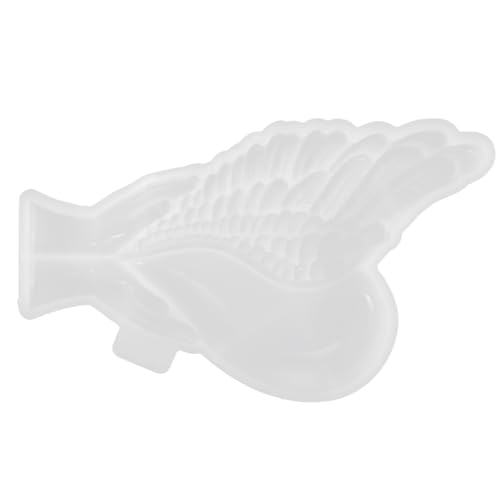 Gogogmee Silikon Gussform Flügel Herz Flexible Epoxidharz Form für Kreative DIY Projekte zur Gestaltung von Wanddekorationen und Geschenken Silikonform für Heimwerker von Gogogmee