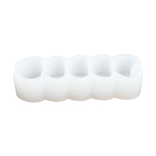 Gogogmee Silikon Kerzenform Herz Säule DIY Kerzen Gießform Wiederverwendbar Originelles Basteln für Zuhause Dekoration von Gogogmee