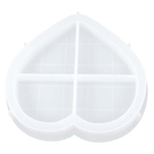 Gogogmee Silikonform Herzförmige Aufbewahrungsplatte Flexibel Sicher für DIY Epoxidharz Gießformen Basteln Schmuck Herstellung Kreative Dekoration Geschenk Gogogmee Silikonform Herzförmige Aufbewahrungsplatte Flexibel Sicher für DIY Epoxidharz Gießformen Basteln Schmuck Herstellung Kreative Dekoration Geschenk von Gogogmee