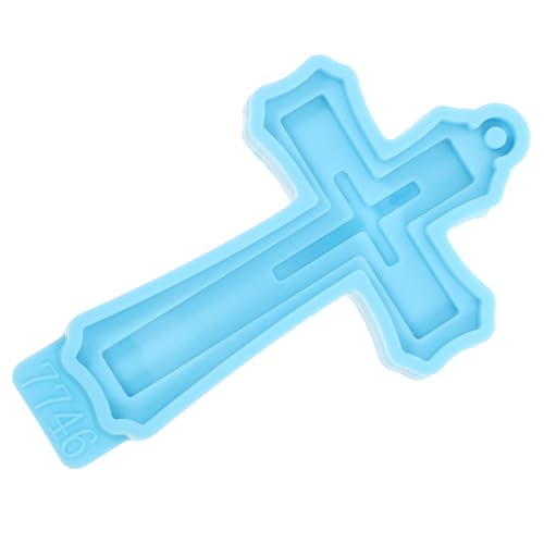 Gogogmee Silikonform Kreuz Anhänger DIY Epoxidharz Schlüsselanhänger Gießform Wiederverwendbar Vielseitig für Resin Schmuck Basteln Zubehör von Gogogmee