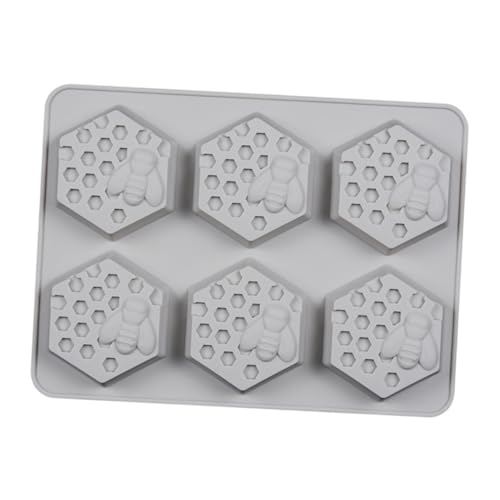 Gogogmee Silikonform Waben DIY Seifenform und Eiswürfelform Bienendesign Langlebig und Antihaftend für Kuchen Kerzen Schokolade und Handarbeit Zufällige Farbe Zufällige Farbe von Gogogmee