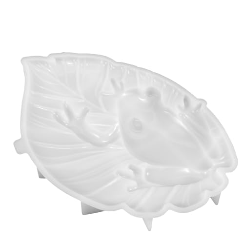 Gogogmee Silikonform für Bastelprojekte Frosch Gießform für Epoxidharz Wiederverwendbare Silikonform für Kreative Dekorationen und Kunstwerke Weiß von Gogogmee