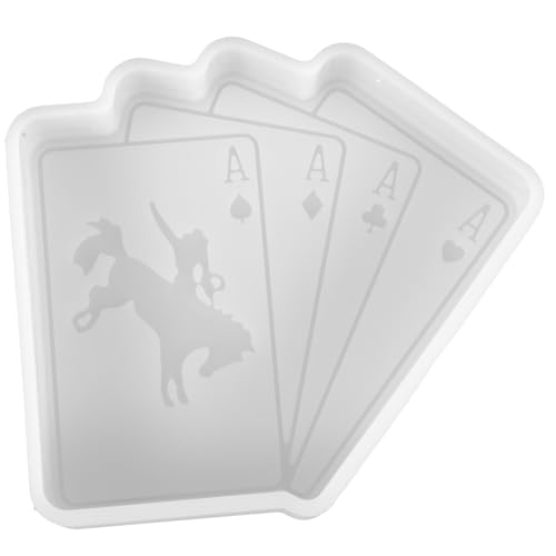 Gogogmee Silikonform für DIY Anhänger Poker Silikon Gießform für Epoxidharz Bastel und Dekorationslösung Langlebig und Flexibel für Kreative Projekte und von Gogogmee