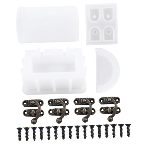 Gogogmee Silikonform für DIY Epoxidharz Schatztruhe Aufbewahrungsbox mit Zubehör Spiegelglatte Gießform Praktisch Kreativ für Individuelle Harzkunst Gogogmee Silikonform für DIY Epoxidharz Schatztruhe Aufbewahrungsbox mit Zubehör Spiegelglatte Gießform Praktisch Kreativ für Individuelle Harzkunst von Gogogmee
