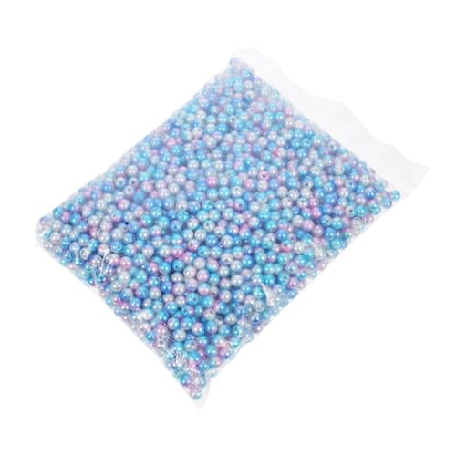 Gogogmee Simulation Perlen mit Abs Perlen in Farbverlauf Blau lila Leichte Schmuckperlen zum Auffädeln Beutel für DIY Armbänder und Handmade Schmuckherstellung von Gogogmee