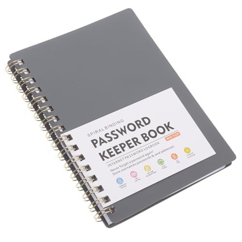 Gogogmee Spiral Passwortbuch mit Alphabetischen Registern Tragbares Passwort Notizbuch für Website Logins Leichtes Organizer Notizheft für und Bürogebrauch Schnelles Zugriffssystem von Gogogmee