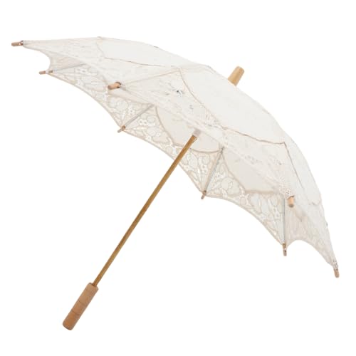 Gogogmee Spitzenschirm Hochzeitsszenen Dekor Regenschirm Requisite Eleganter Regenschirm Dekor Spitzen Hochzeitsschirm Sonnenschirme Für Frauen Regenschirm Für von Gogogmee