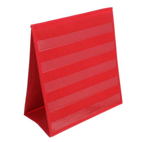 Gogogmee Stabiler Dreieckiger Desktop Chart Stand mit Doppelten Taschen Multifunktional für Karteikarten Vokabeln und Organisation Kleiner Pocket Chart für Klassenzimmer und Büro Rotes Gogogmee Stabiler Dreieckiger Desktop Chart Stand mit Doppelten Taschen Multifunktional für Karteikarten Vokabeln und Organisation Kleiner Pocket Chart für Klassenzimmer und Büro Rotes von Gogogmee