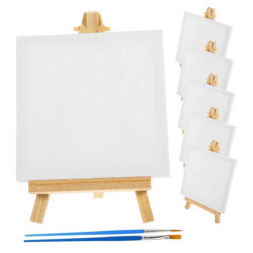 Gogogmee Staffelei Teilig mit Pinseln Leicht Tragbar für Anfänger Acryl Öl Aquarell Malen Kunst DIY Kunstwerke von Gogogmee