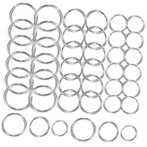 Gogogmee Sterling Silber Sprungringe Offene Biegeringe für Schmuckherstellung DIY Halsketten Armbänder Schlüsselanhänger Zubehör Gogogmee Sterling Silber Sprungringe Offene Biegeringe für Schmuckherstellung DIY Halsketten Armbänder Schlüsselanhänger Zubehör von Gogogmee