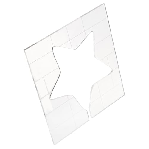 Gogogmee Sternförmige Quilting Vorlage aus Robustem Acryl Wiederverwendbare Nähschablone für Patchwork und Handarbeit Präzise Stern form für DIY Quilten für Anfänger und Erfahrene von Gogogmee