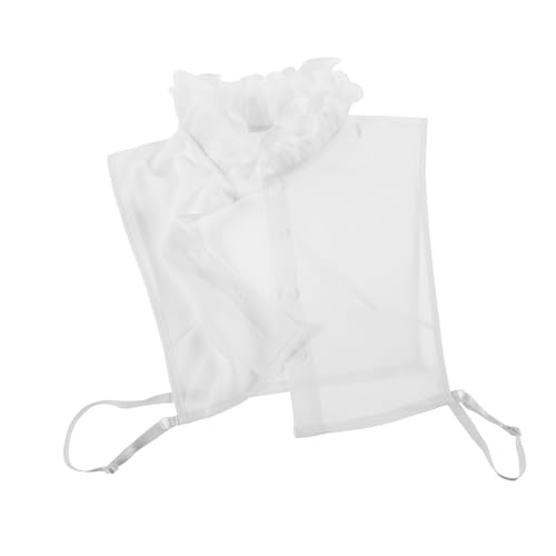 Gogogmee Stilvoller, Abnehmbarer Rüschenkragen Für Damen Mit Kunstkragen, Hemdeinsatz, Bequem, Ideal Für Den Alltag Im Büro Oder Auf Partys. Weiße Spitzenrüschen Verleihen Charme Und Gogogmee Stilvoller, Abnehmbarer Rüschenkragen Für Damen Mit Kunstkragen, Hemdeinsatz, Bequem, Ideal Für Den Alltag Im Büro Oder Auf Partys. Weiße Spitzenrüschen Verleihen Charme Und von Gogogmee