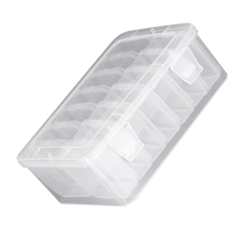 Gogogmee Teiliges Aufbewahrungsbox mit Deckel Transparente Bastelboxen für Schmuck Perlen und Kleine Zubehörteile Leichte und Platzsparende Behälter für DIY und Reise von Gogogmee