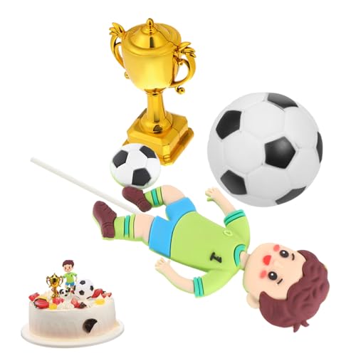 Gogogmee Teiliges Deko Leichter Wiederverwendbarer Fußball und Pokal Cake Topper in Leuchtenden Farben Flexibel für Kindergeburtstage und Sportfeiern Geeignet Gogogmee Teiliges Deko Leichter Wiederverwendbarer Fußball und Pokal Cake Topper in Leuchtenden Farben Flexibel für Kindergeburtstage und Sportfeiern Geeignet von Gogogmee