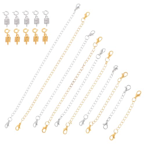 Gogogmee Teiliges Magnetische Halskettenverlängerung aus Zinklegierung und Kupfer Langlebige Schmuckverlängerungsketten mit Magnetischem Verschluss Verstellbare DIY Armband und Gogogmee Teiliges Magnetische Halskettenverlängerung aus Zinklegierung und Kupfer Langlebige Schmuckverlängerungsketten mit Magnetischem Verschluss Verstellbare DIY Armband und von Gogogmee