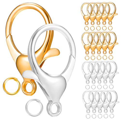 Gogogmee Teiliges Schmuck Verschluss Karabinerverschlüsse und Offene Sprung Ringe aus Langlebiger Legierung für DIY Halsketten Armbänder Schmuckherstellung Vielseitig und Robust Gogogmee Teiliges Schmuck Verschluss Karabinerverschlüsse und Offene Sprung Ringe aus Langlebiger Legierung für DIY Halsketten Armbänder Schmuckherstellung Vielseitig und Robust von Gogogmee
