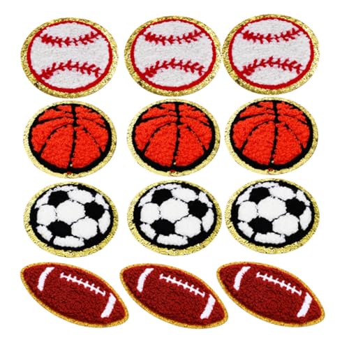 Gogogmee Teiliges Sport Bügelbild mit Bestickten Basketball Fußball Baseball und Football Patches Langlebige Detailreiche Applikationen zum Aufbügeln oder Annähen für Kleidung Rucksäcke Gogogmee Teiliges Sport Bügelbild mit Bestickten Basketball Fußball Baseball und Football Patches Langlebige Detailreiche Applikationen zum Aufbügeln oder Annähen für Kleidung Rucksäcke von Gogogmee