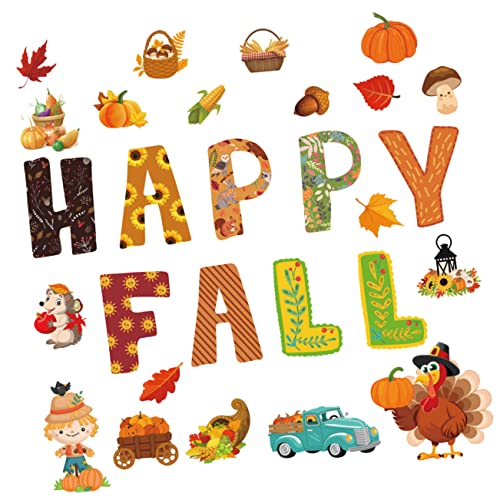 Gogogmee Thanksgiving Bastelset Teilig mit Klebepunkten Bunte Herbst Papierausschnitte für Pinnwand Klassenzimmer und Partydekoration Einfache Wandbefestigung für Ernte und Herbstfeste Gogogmee Thanksgiving Bastelset Teilig mit Klebepunkten Bunte Herbst Papierausschnitte für Pinnwand Klassenzimmer und Partydekoration Einfache Wandbefestigung für Ernte und Herbstfeste von Gogogmee
