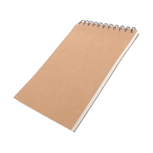 Gogogmee Tragbares Skizzenbuch Kraftpapier Spiralbindung für Zeichnen und Malen Langlebiges Notizbuch für Künstler und Anfänger Papierqualität von Gogogmee