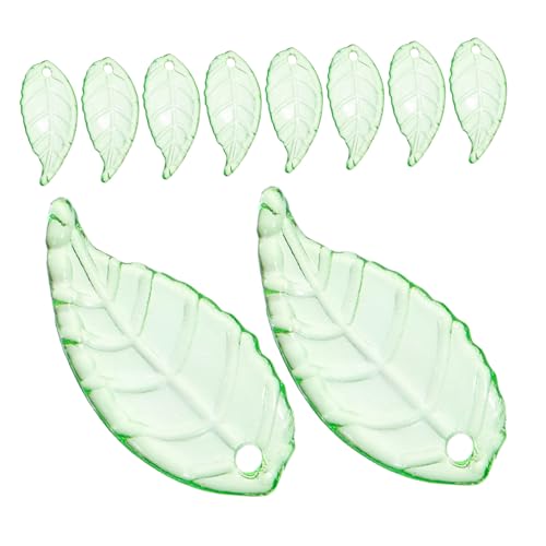 Gogogmee Transparente Acryl Blattperlen mit Großem DIY Schmuck Zubehör für Halsketten Armbänder Blumenornamente und Bastelprojekte von Gogogmee