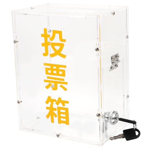 Gogogmee Transparente Acryl Spendenbox mit Schloss Sichere Sammelbox für Vorschläge Spendensammlung Lostrommel und Mitarbeiter Tipps Stabil und Langlebig für Fundraising und Abstimmungen Gogogmee Transparente Acryl Spendenbox mit Schloss Sichere Sammelbox für Vorschläge Spendensammlung Lostrommel und Mitarbeiter Tipps Stabil und Langlebig für Fundraising und Abstimmungen von Gogogmee