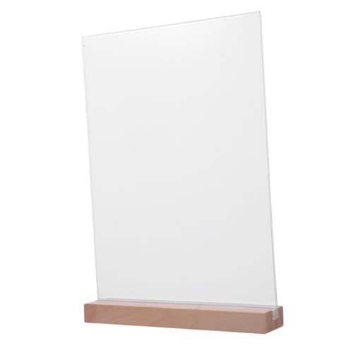 Gogogmee Transparenter Acryl Tischaufsteller Hochformat mit Stabiler Holz Basis Doppelseitiger Posterhalter für Büro Restaurant Hotel und Geschäft Klarer Bilderrahmen Displayständer Gogogmee Transparenter Acryl Tischaufsteller Hochformat mit Stabiler Holz Basis Doppelseitiger Posterhalter für Büro Restaurant Hotel und Geschäft Klarer Bilderrahmen Displayständer von Gogogmee