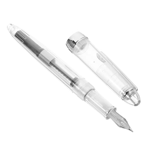 Gogogmee Transparenter Füllfederhalter mit Drehmechanismus Wiederverwendbarer Tintenabsorber Langlebiger Acryl Stift für Präzises Schreiben Business Pen Bulk für Kollegen und Freunde Gogogmee Transparenter Füllfederhalter mit Drehmechanismus Wiederverwendbarer Tintenabsorber Langlebiger Acryl Stift für Präzises Schreiben Business Pen Bulk für Kollegen und Freunde von Gogogmee