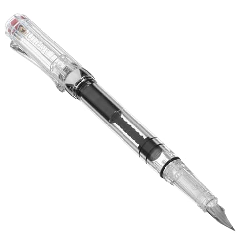 Gogogmee Transparenter Füllfederhalter mit Feiner Extra Feiner Spitze Kolbenfüller mit Tintensauger Leicht und Glatt Schreibend für Schule Büro Geschenk Vielseitiger Schreibstift Gogogmee Transparenter Füllfederhalter mit Feiner Extra Feiner Spitze Kolbenfüller mit Tintensauger Leicht und Glatt Schreibend für Schule Büro Geschenk Vielseitiger Schreibstift von Gogogmee