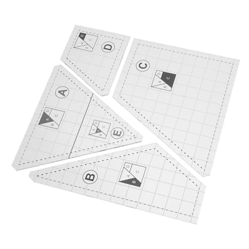 Gogogmee Transparentes Quilting Lineal aus Acryl Leichtes DIY Patchwork Nähschablonen Kit Praktische Kompakte Einfach zu Bedienende Nähen Vorlage für Präzises Freihandquilten von Gogogmee