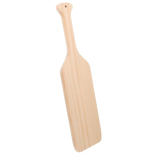 Gogogmee Unbehandeltes Holzpaddel DIY Blanko Paddel Dekoration Beidseitig Glatt Holzscheibe zum Bemalen Basteln und Wohnaccessoire von Gogogmee