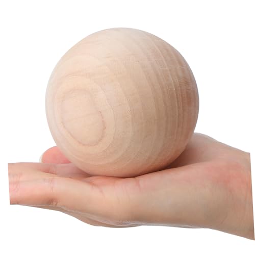 Gogogmee Unlackierte Holzkugel Massiver Holzball aus Hartholz für Bastelprojekte Malen und DIY Dekoration Stabile Kugel für Kreative Handarbeiten Gogogmee Unlackierte Holzkugel Massiver Holzball aus Hartholz für Bastelprojekte Malen und DIY Dekoration Stabile Kugel für Kreative Handarbeiten von Gogogmee