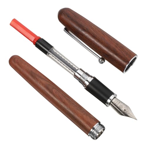 Gogogmee Vintage Füllfederhalter aus edlem Holz mit Feiner Spitze Handliche Holz Schreibfeder für Kalligraphie und Tägliches Schreiben Geschenkstift für Schule und Büro Gogogmee Vintage Füllfederhalter aus edlem Holz mit Feiner Spitze Handliche Holz Schreibfeder für Kalligraphie und Tägliches Schreiben Geschenkstift für Schule und Büro von Gogogmee