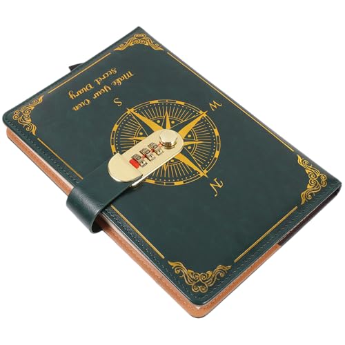 Gogogmee Vintage Notizbuch mit Passwortsperre Retro Tagebuch für Schule Büro und Reisen Notizbuch für Persönliche Aufzeichnungen und Inspiration Gogogmee Vintage Notizbuch mit Passwortsperre Retro Tagebuch für Schule Büro und Reisen Notizbuch für Persönliche Aufzeichnungen und Inspiration von Gogogmee