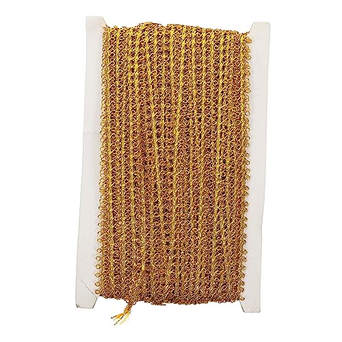 Gogogmee Vorhangborte Dekorative Gardinenkante mit Wellenmuster für Wohnzimmer Gardinen DIY Accessoire Eleganter Vorhangschmuck für Gardinen und Bekleidung von Gogogmee